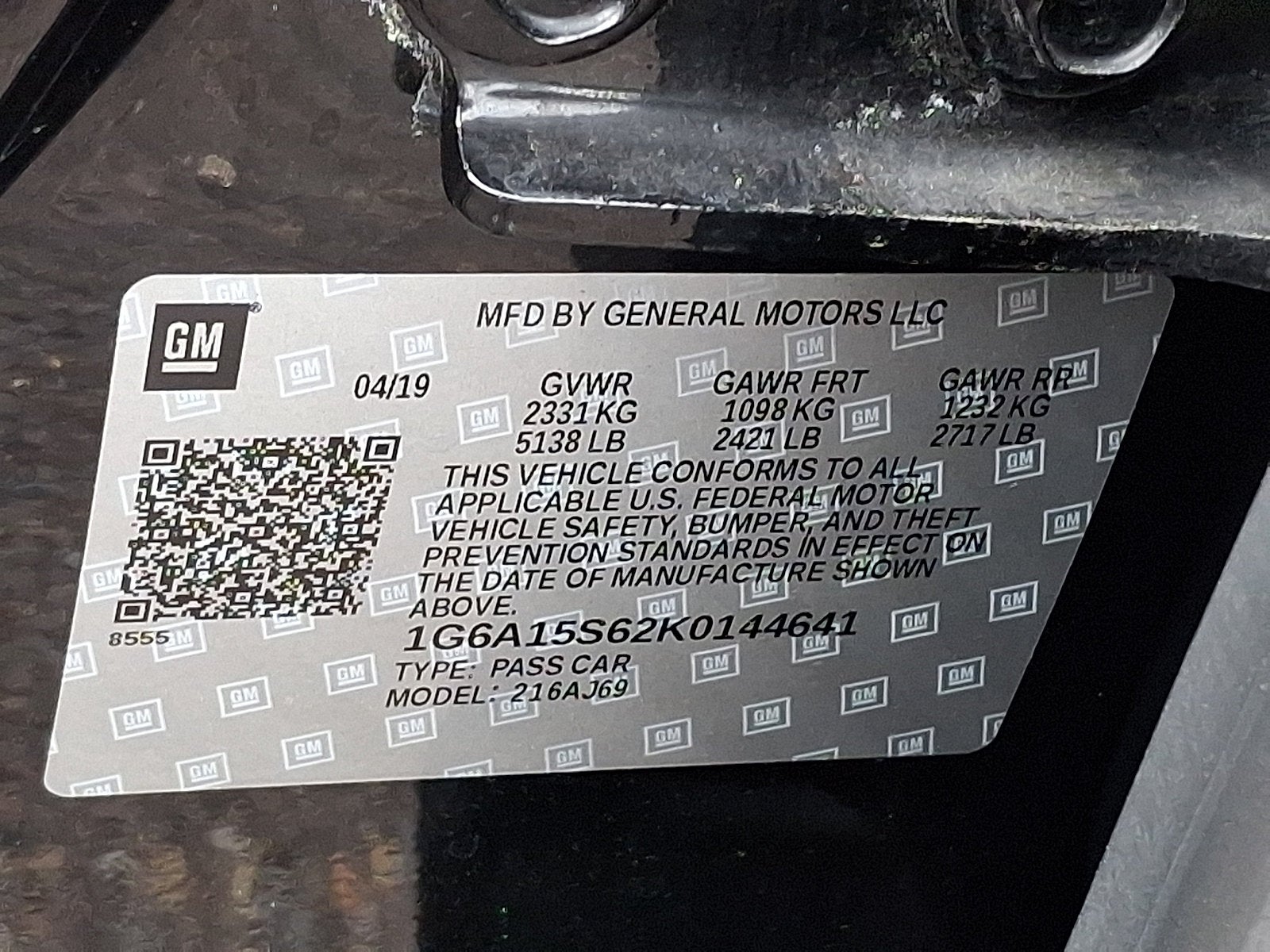 2019 Cadillac CTS-V Base