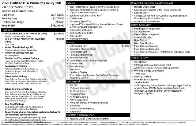 2020 Cadillac CT6 Premium Luxury