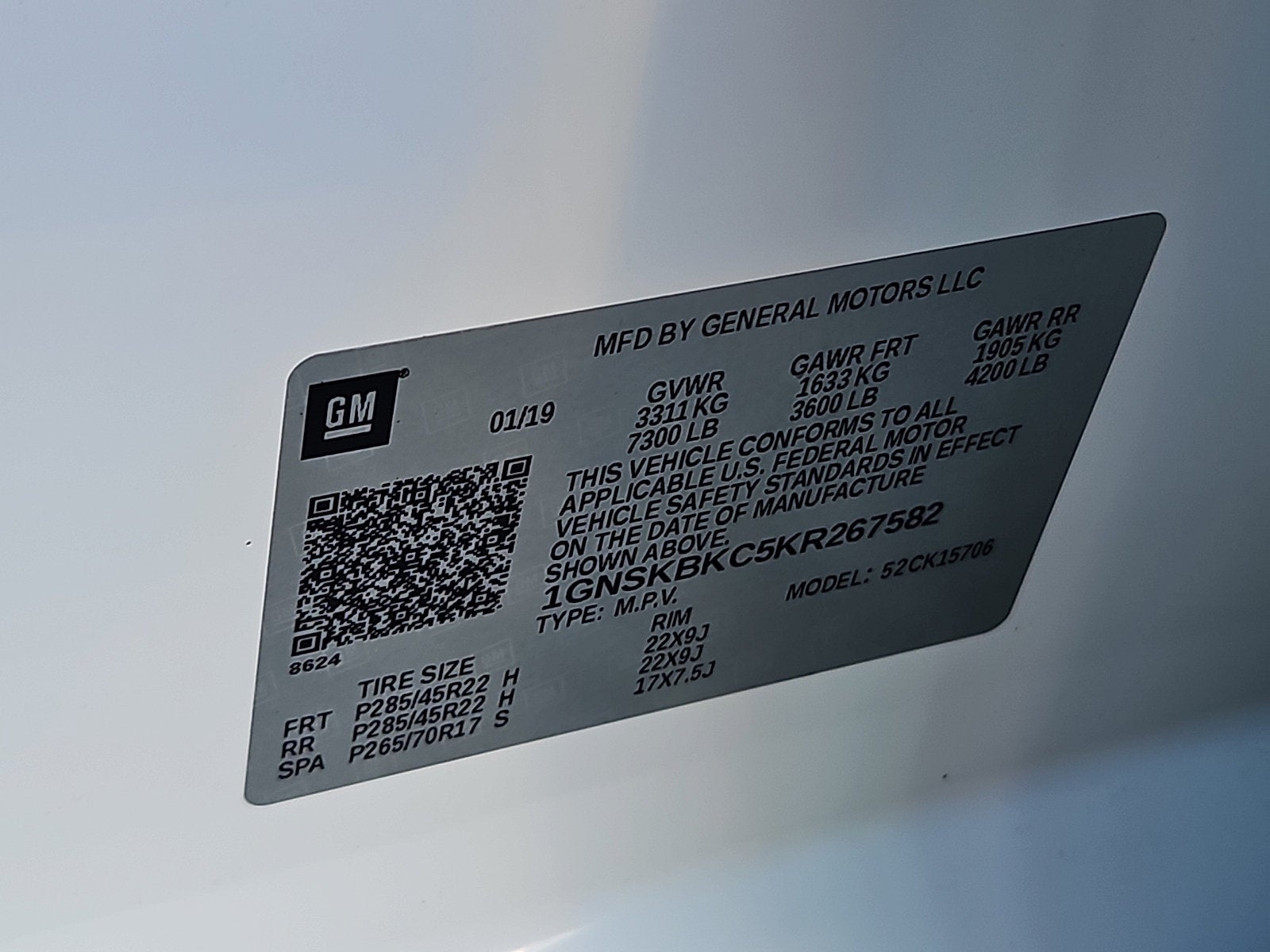 2019 Chevrolet Tahoe LT