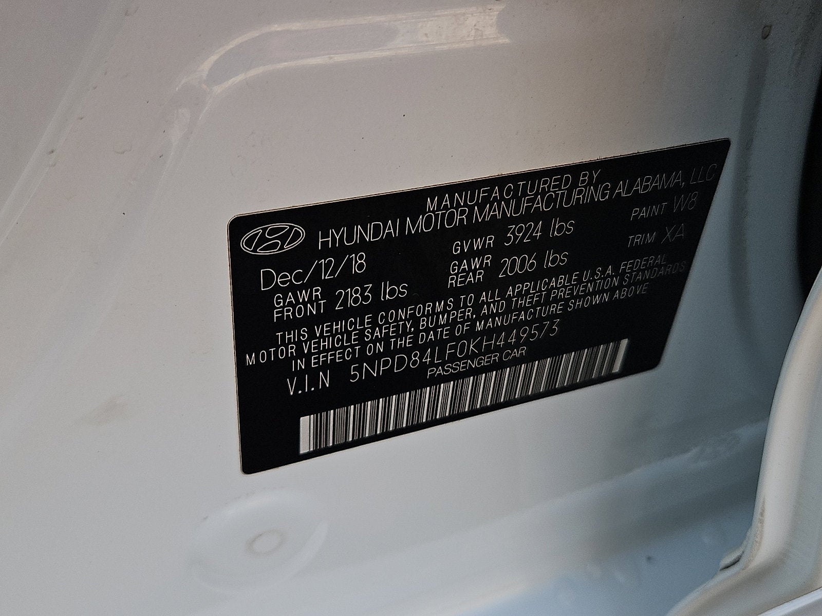2019 Hyundai ELANTRA SEL