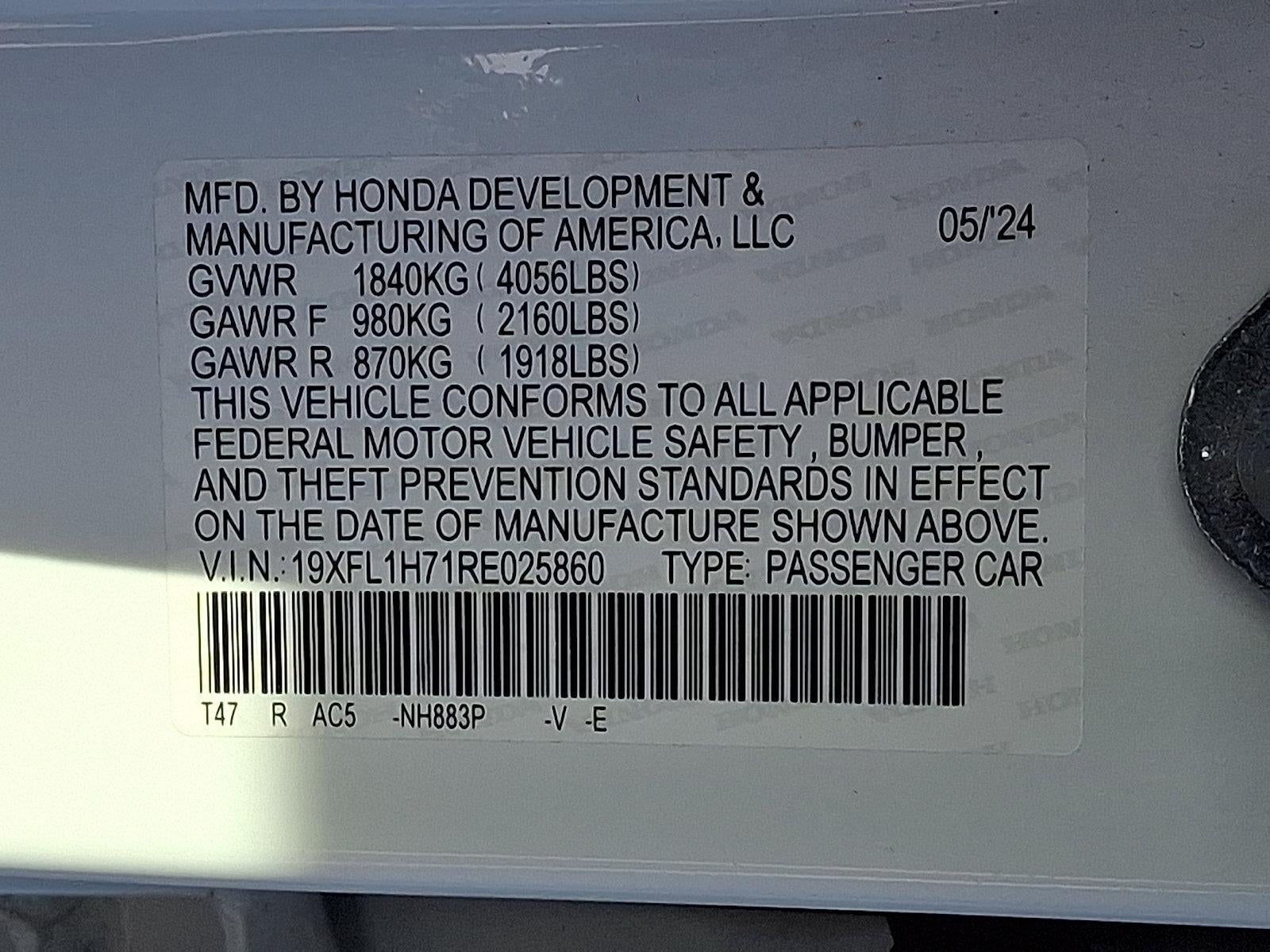 2024 Honda Civic Hatchback EX-L CVT