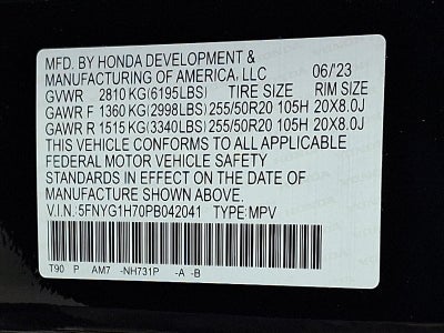 2023 Honda Pilot Touring AWD