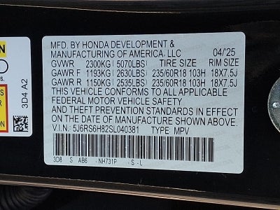 2025 Honda CR-V Hybrid Sport-L AWD