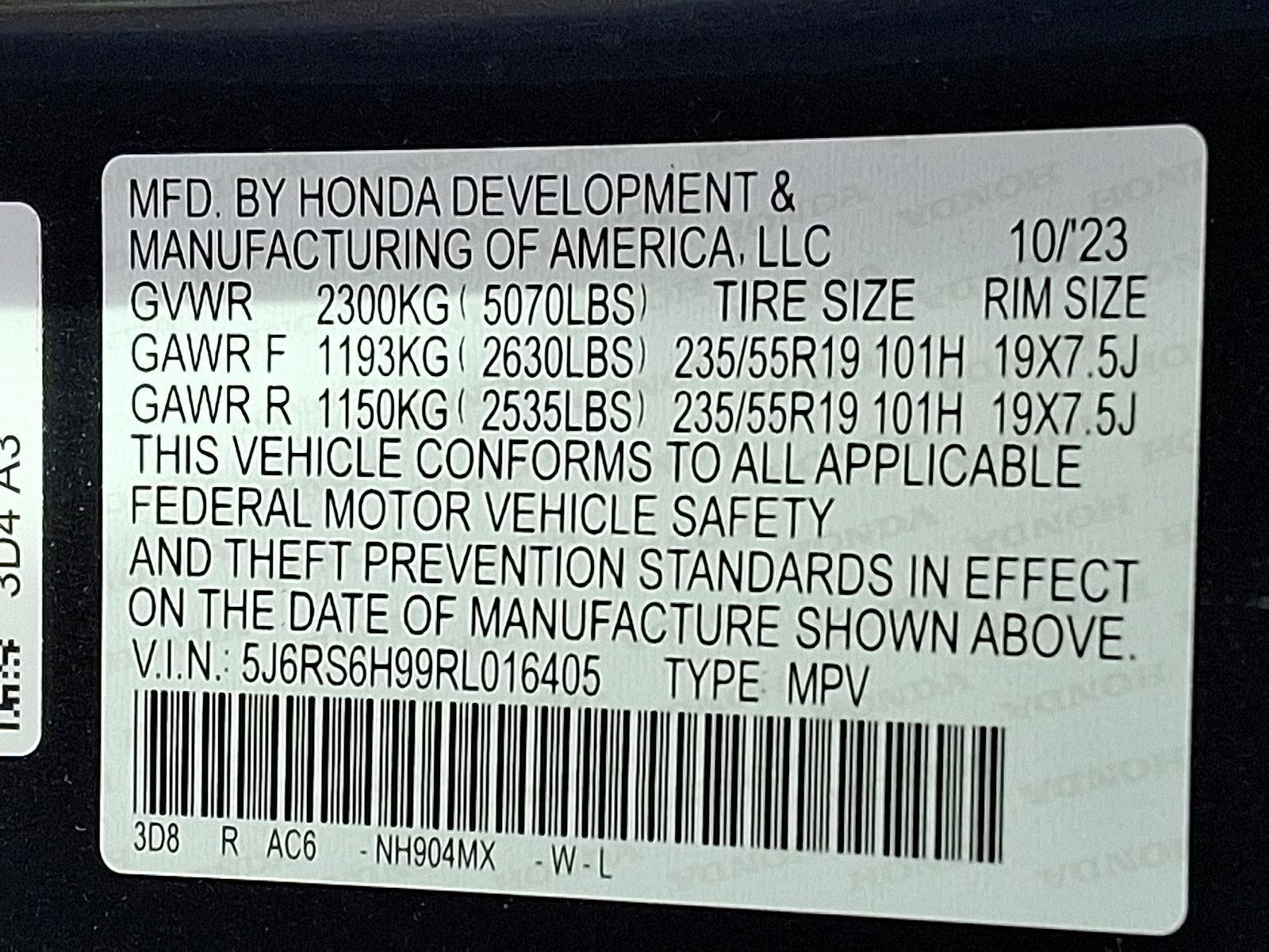 2024 Honda CR-V Hybrid Sport Touring AWD