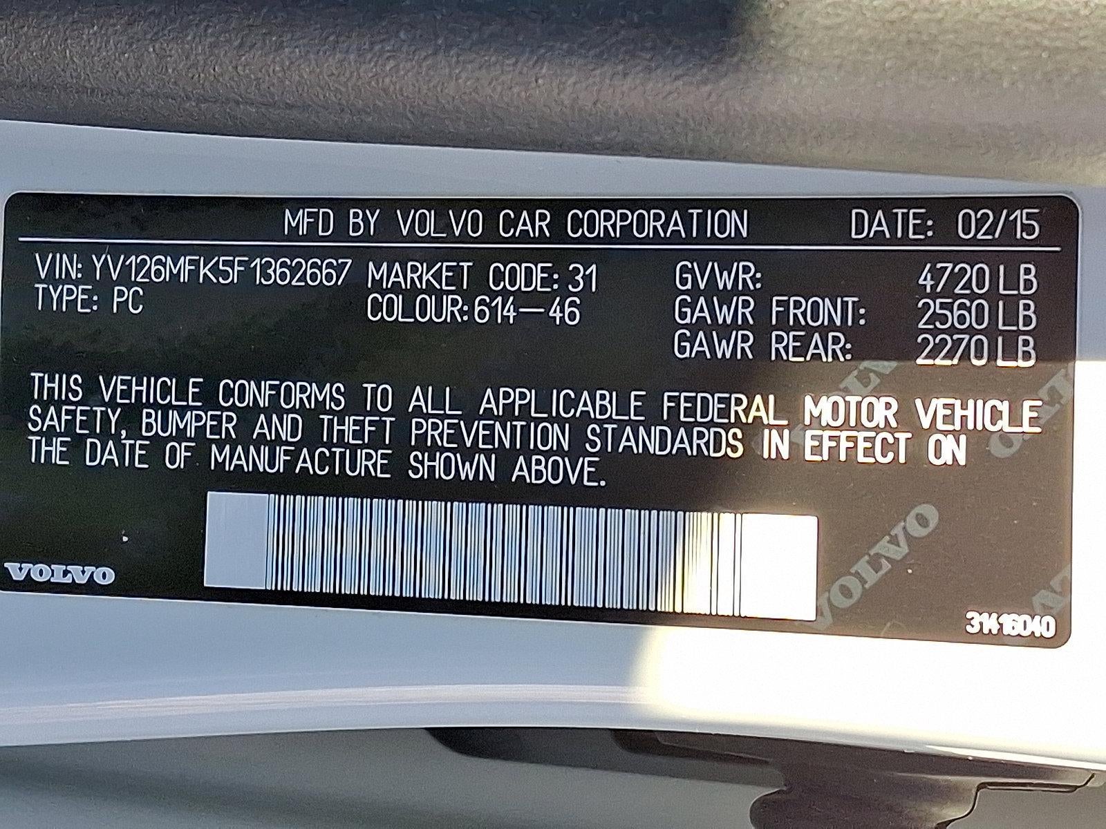 2015 Volvo S60 2015.5 4dr Sdn T5 Drive-E Premier FWD