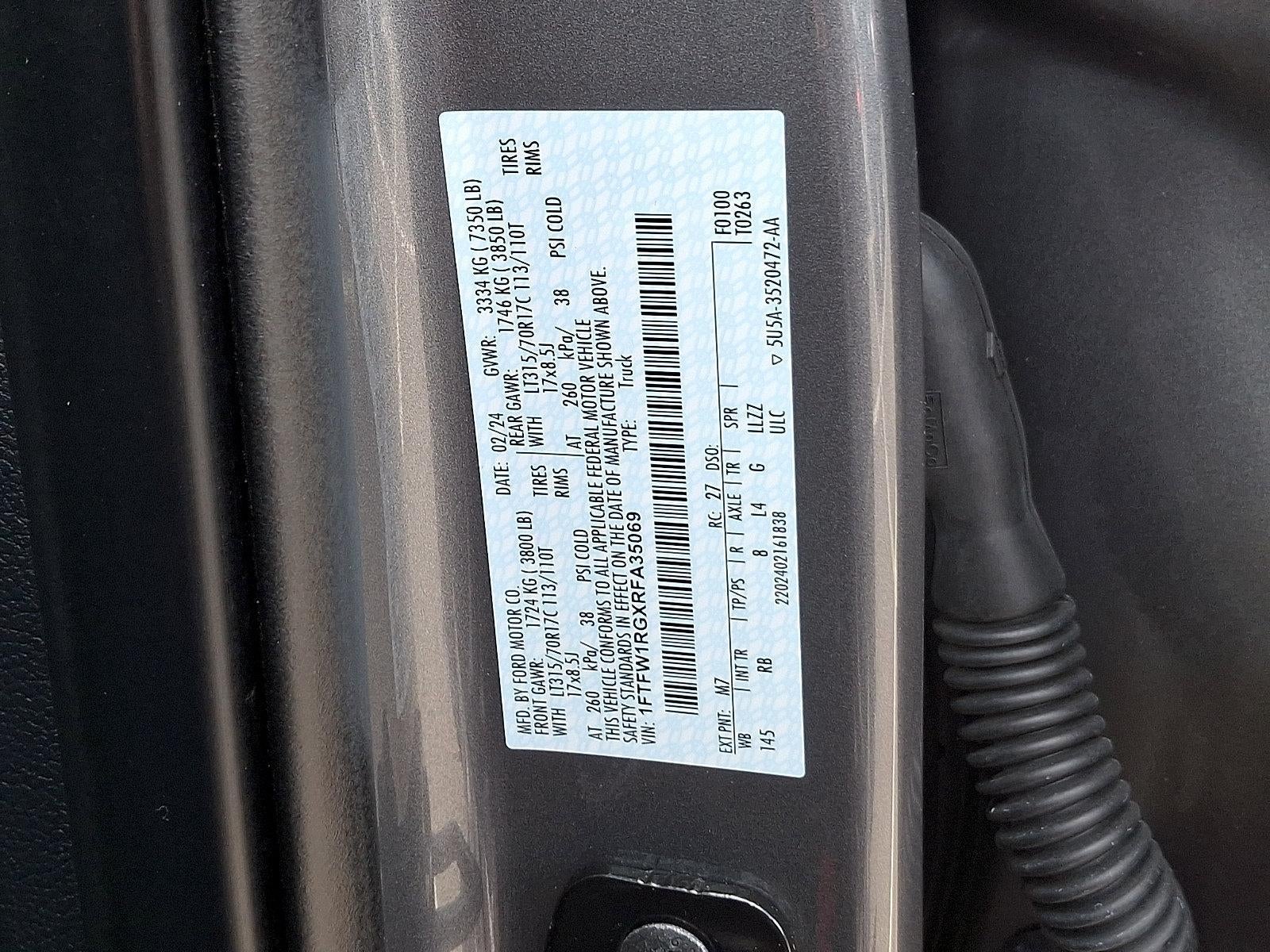 2024 Ford F-150 Raptor 4WD SuperCrew 5.5' Box