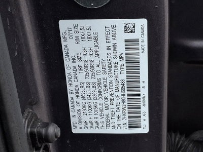 2017 Honda CR-V EX-L AWD