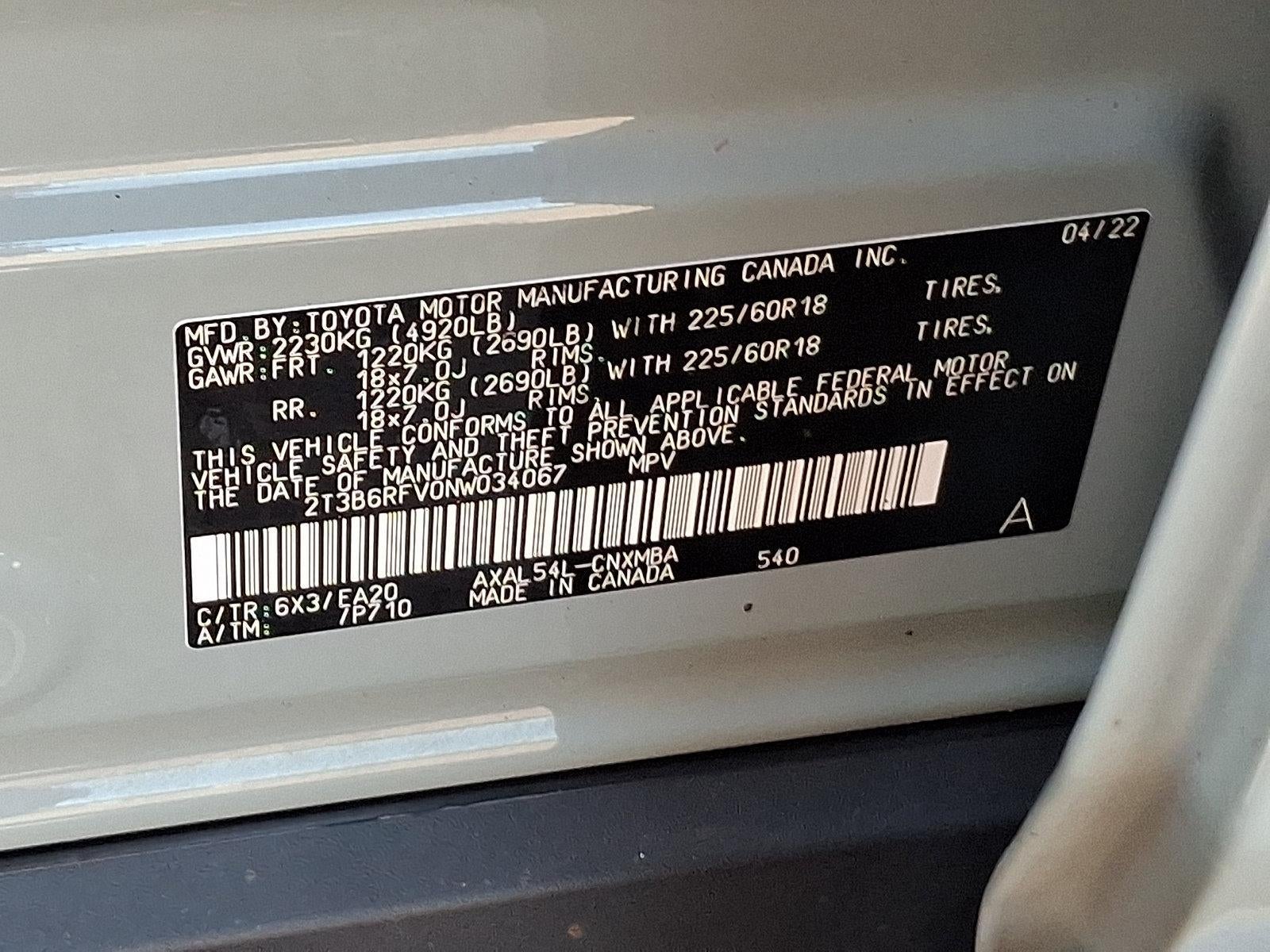 2022 Toyota RAV4 Hybrid XLE Premium AWD (Natl)
