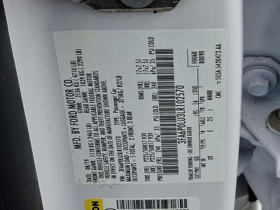 2020 Ford Fusion Hybrid SE FWD