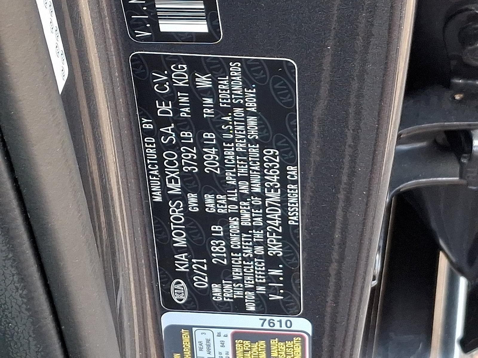 2021 Kia Forte LXS IVT