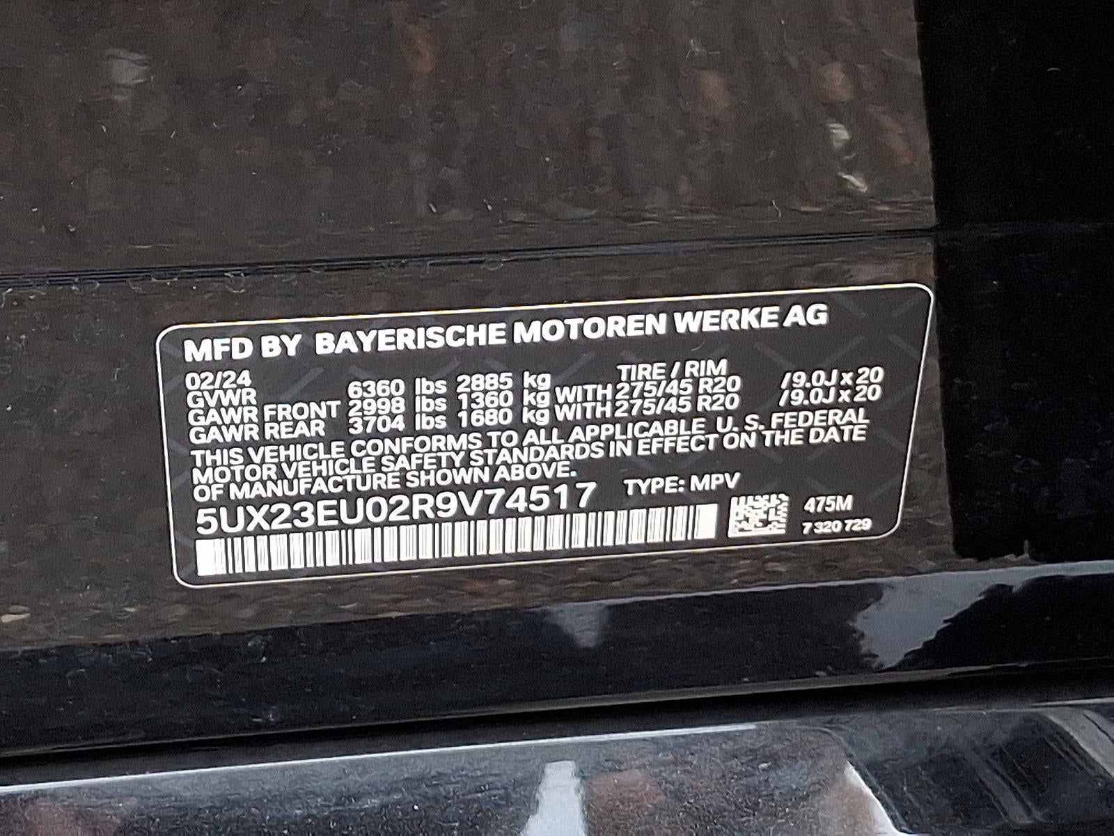 2024 BMW X5 xDrive40i Sports Activity Vehicle