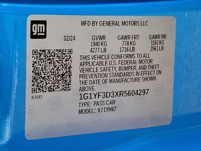 2024 Chevrolet Corvette Z06 Convertible 3LZ