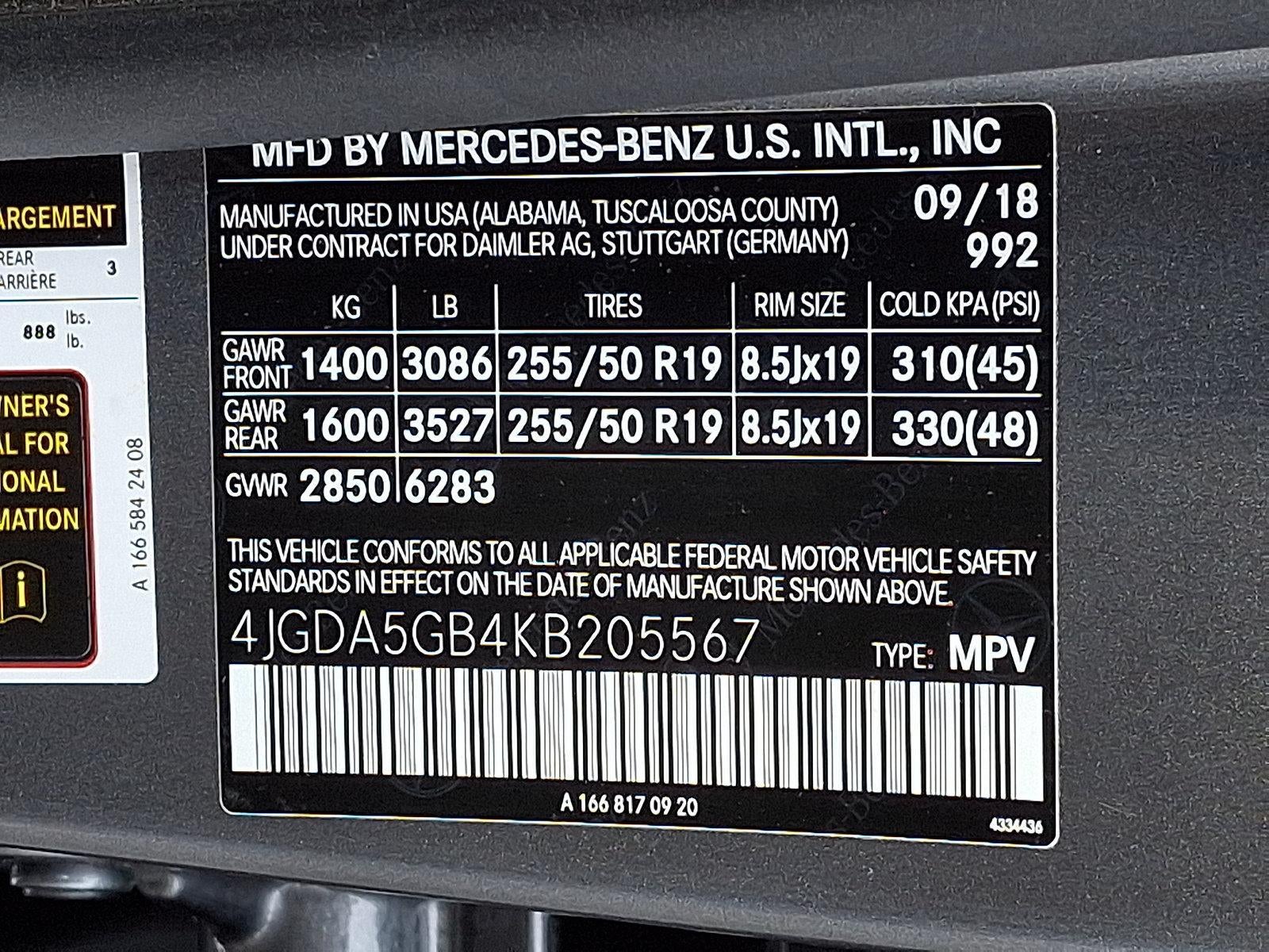 2019 Mercedes-Benz GLE GLE 400 4MATIC® SUV