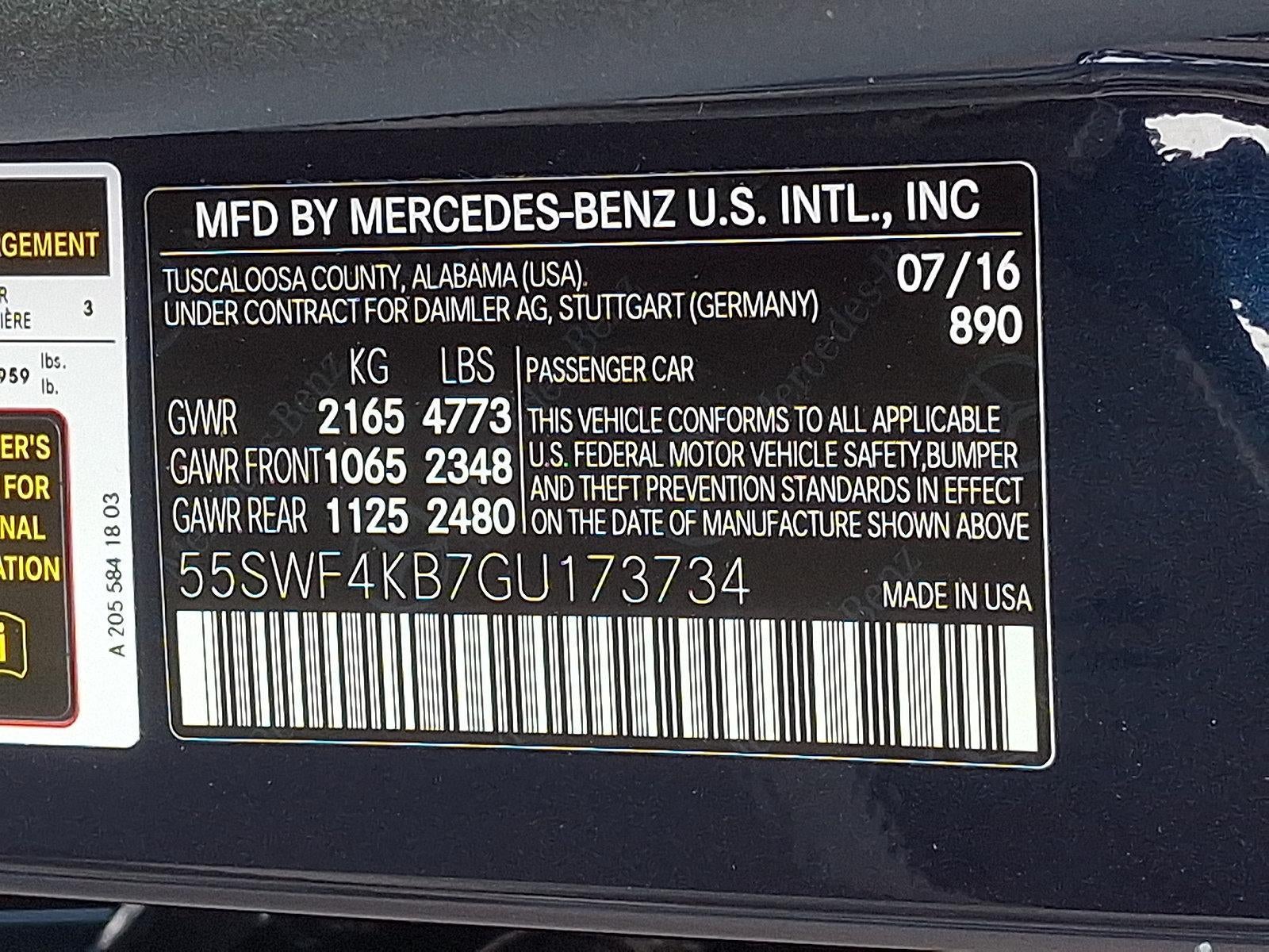 2016 Mercedes-Benz C-Class C 300 4MATIC® Sport Sedan