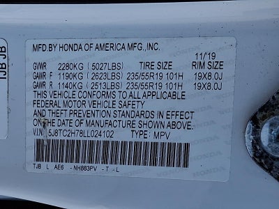 2020 Acura RDX SH-AWD w/Advance Pkg