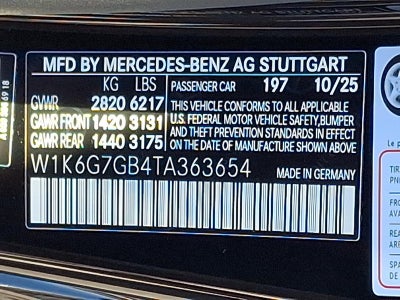 2026 Mercedes-Benz S-Class S 580 4MATIC® Sedan