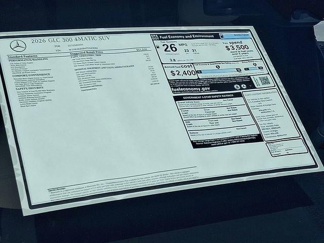 2026 Mercedes-Benz GLC GLC 300 4MATIC® SUV