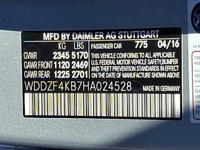 2017 Mercedes-Benz E-Class E 300 Luxury 4MATIC® Sedan