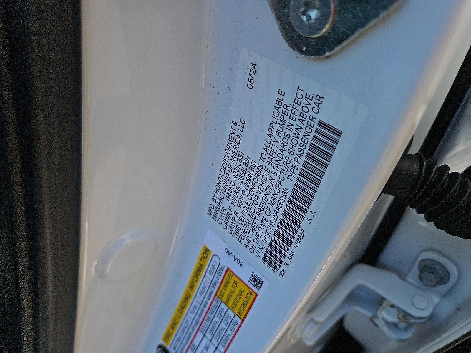 2024 Honda Accord Sedan LX CVT