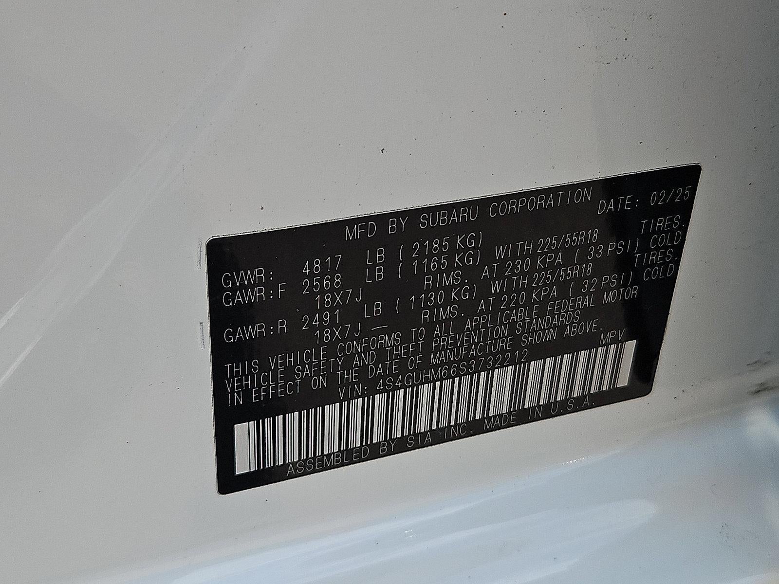2025 Subaru Crosstrek Limited AWD