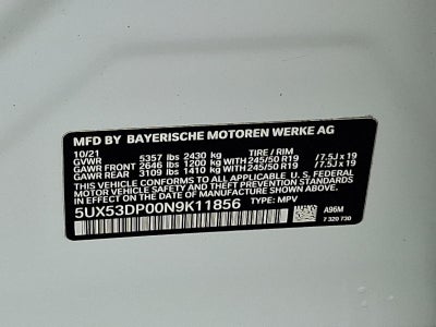 2022 BMW X3 xDrive30i Sports Activity Vehicle