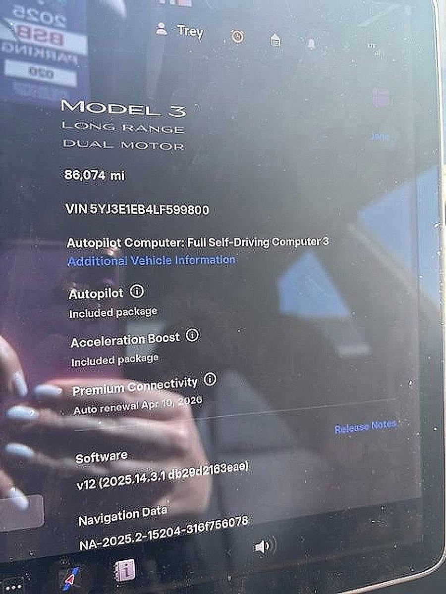 2020 Tesla Model 3 Long Range AWD