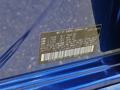 2018 Subaru Impreza 2.0i Sport 4-door CVT