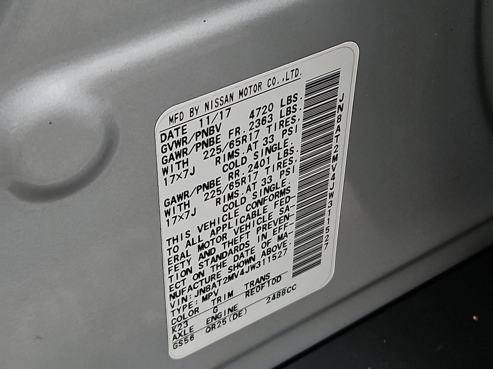 2018 Nissan Rogue SV