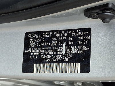2013 Hyundai ACCENT 4Dr Sdn Auto GLS