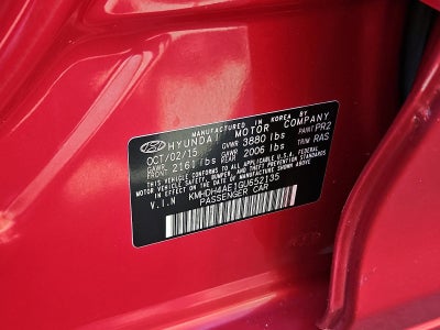 2016 Hyundai ELANTRA 4Dr Sdn Auto SE