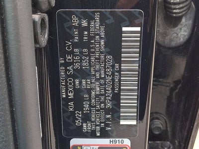 2022 Kia Rio LX IVT