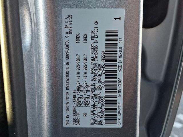 2025 Toyota Tacoma 4WD 4WD SR Double Cab 5' Bed AT (GS)