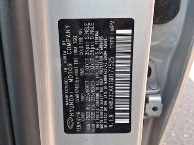 2016 Hyundai TUCSON AWD 4Dr SE