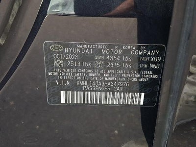 2023 Hyundai SONATA SEL 2.5L