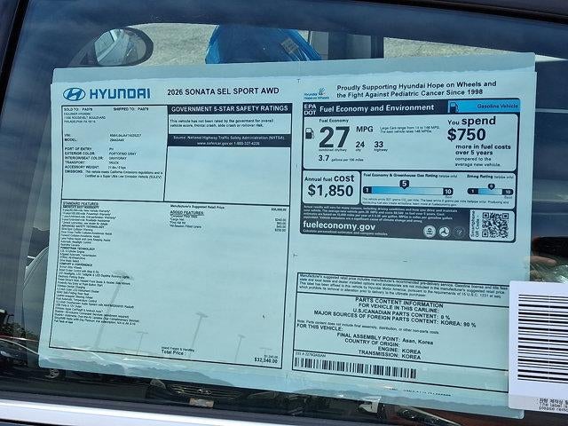 2026 Hyundai SONATA SEL Sport