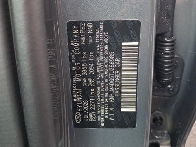 2026 Hyundai ELANTRA SEL Sport Plus