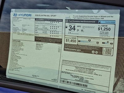 2026 Hyundai ELANTRA SEL Sport