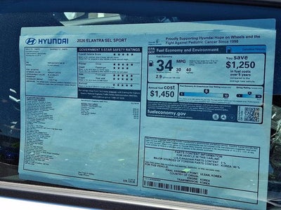 2026 Hyundai ELANTRA SEL Sport