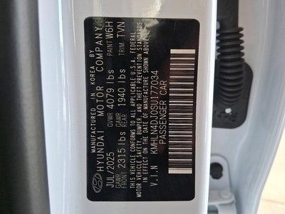 2025 Hyundai ELANTRA HYBRID Limited