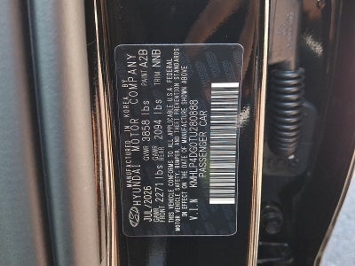 2026 Hyundai ELANTRA Limited