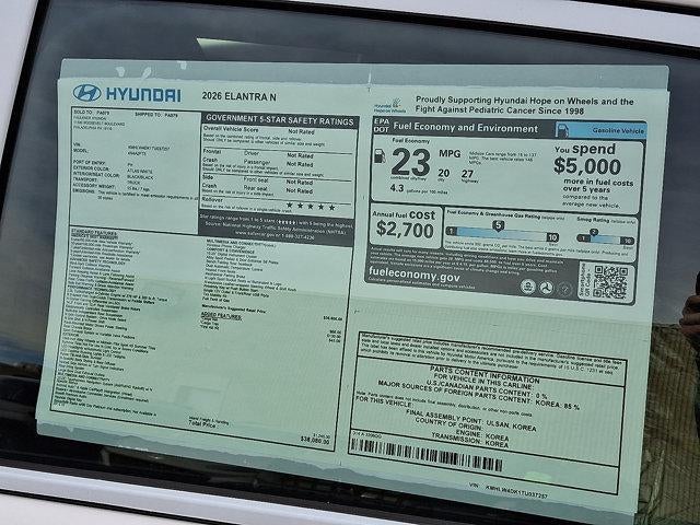 2026 Hyundai ELANTRA N Sedan