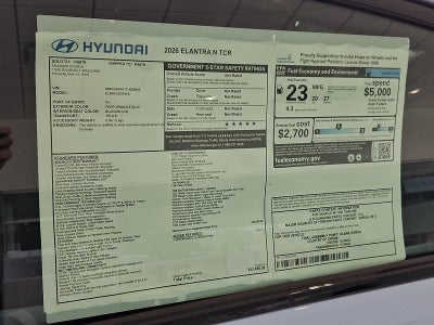 2026 Hyundai ELANTRA N Sedan