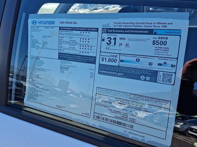 2026 Hyundai VENUE SEL