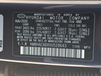 2027 Hyundai KONA SE AWD