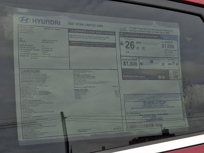 2027 Hyundai KONA Limited AWD