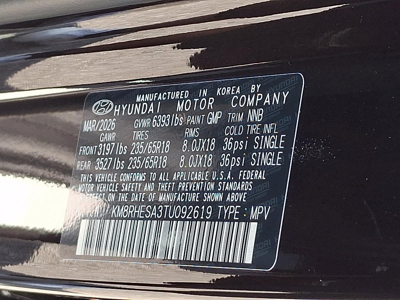 2026 Hyundai PALISADE HYBRID SEL Premium 7P