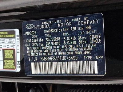 2026 Hyundai PALISADE HYBRID SEL Premium 7P