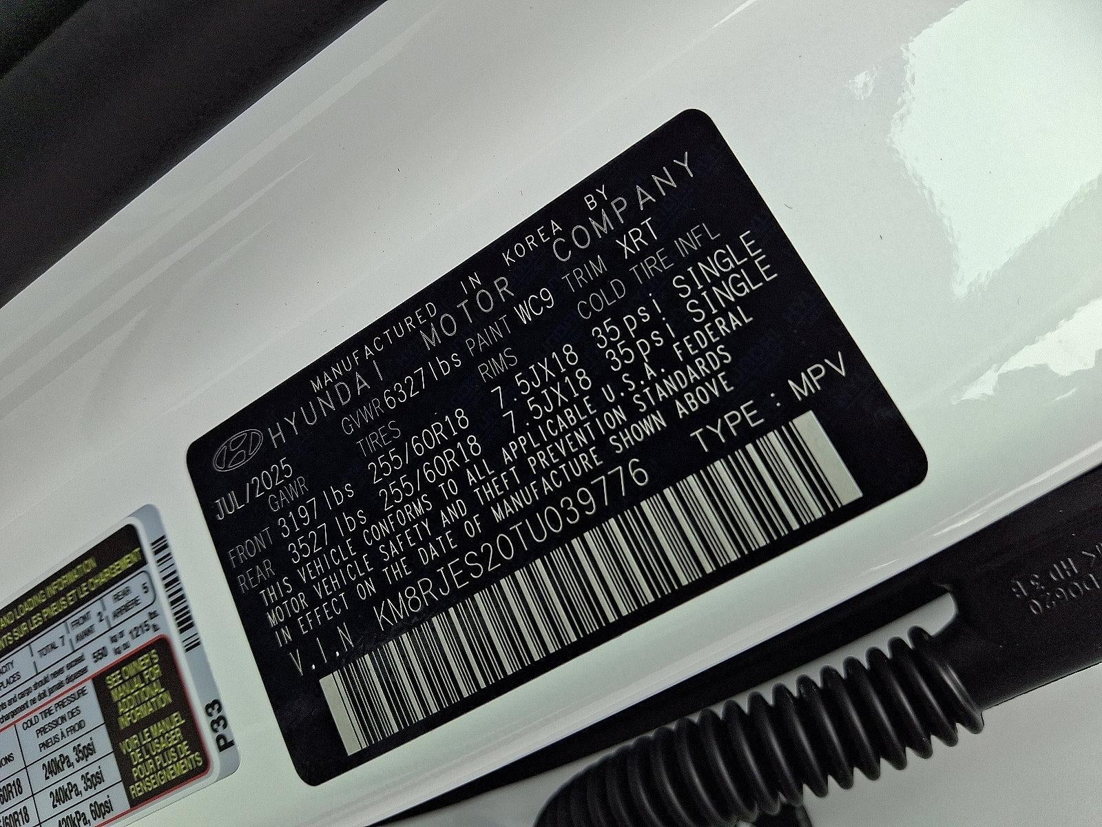 2026 Hyundai PALISADE XRT Pro