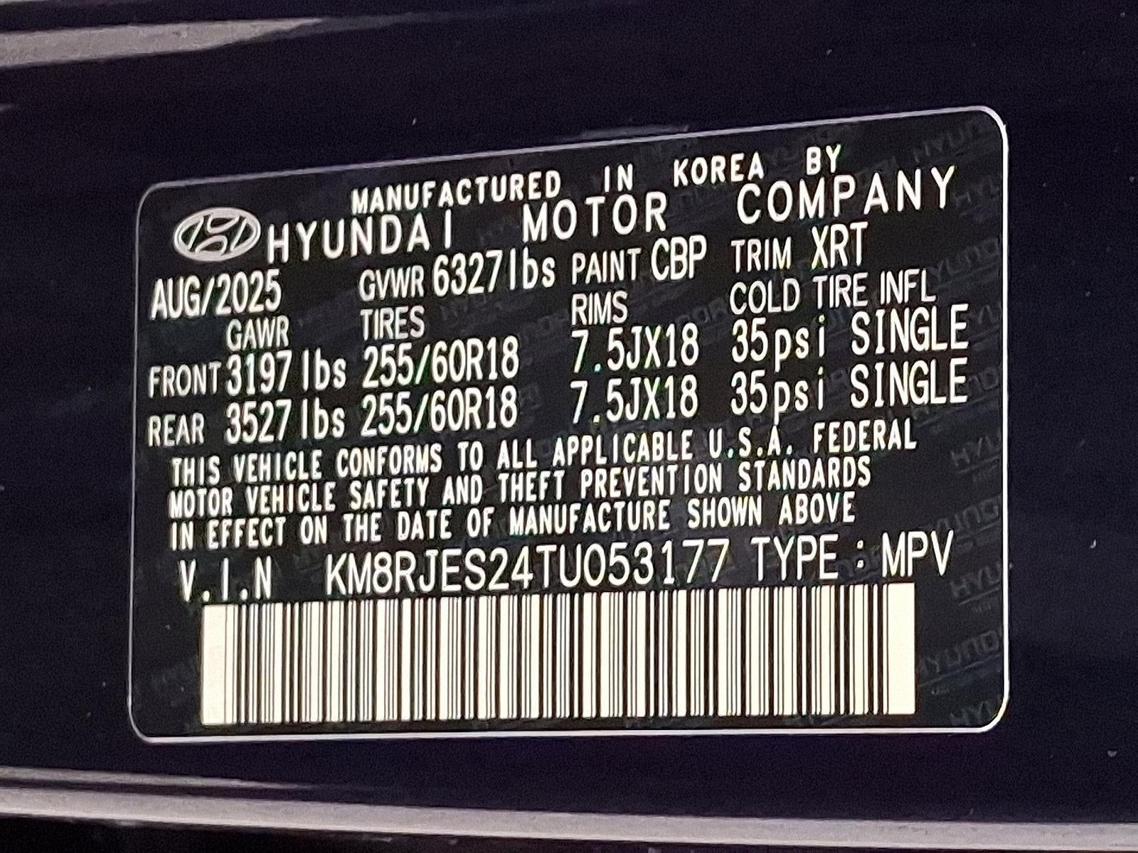 2026 Hyundai PALISADE XRT Pro