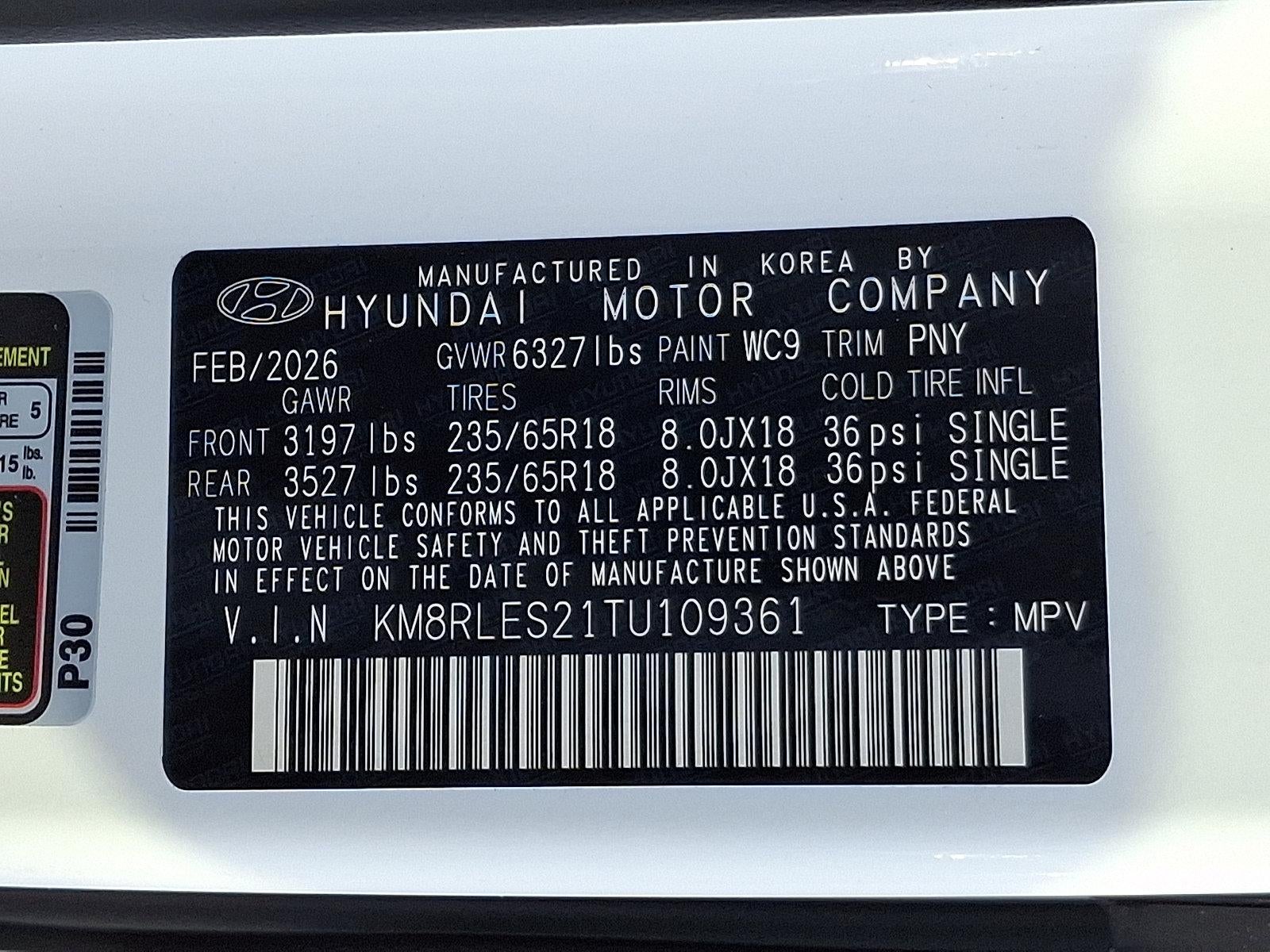 2026 Hyundai PALISADE SEL AWD